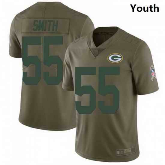 Youth Nike Green Bay Packers 55 Za'Darius Smith 2017 Salute to Service Jersey